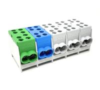 Abrazadera de ramal principal - Barra de terminales de riel HLAK 35-5/10-S