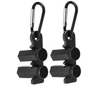 Abrazadera De Regla De Ángulo Recto Calibres De Escaleras Altas for Enmarcar Cerradura Estable Hexagonal Cuadrada Con Gancho De Soporte Antideslizante Perfil Alto(Black*2)