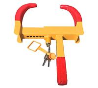 Abrazadera de Seguridad Para Rueda - Wheel Clamp Bloqueo De La Rueda del Coche, Diseño De 9 Agujeros Bloqueo De Seguridad para Neumáticos De Coche Moto Remolque Sistema Antirrobo Universal Para Rueda
