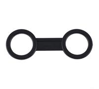 Abrazadera de silicona flexible para tubo de buceo de 10 cm