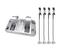 Abrazadera de soldadura de aluminio resistente con mandíbula para montaje en placa de circuito, estación de soldadura, soporte de alambre de soldadura, herramienta de fabricación de joyas