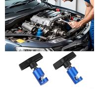 Abrazadera de soporte de capó, 2 piezas de barra de elevación de coche, herramienta de retención de puntal, herramienta hidráulica antipellizcos para puerta trasera, azul para modificación de coche