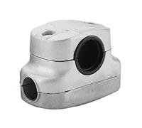 Abrazadera de soporte de fijación para mango ,abrazadera de pluma de eje gris ,universal ,fuerte y resistente ,buena con aluminio para cortador de cepillo de corte