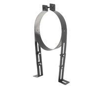 Abrazadera de soporte de pared de tubo de chimenea de acero inoxidable de 15 cm, soporte de chimenea ajustable para revestimiento de chimenea colgante de estufa con soporte de pared de 11 pulgadas de