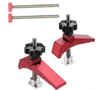 Abrazadera de sujeción de diseño compacto para sistemas de pista en T, complemento perfecto para cualquier configuración de carpintería o metal (2 piezas)