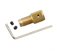 Abrazadera de taladro de latón autoajustable para motores M8, varilla de conexión compatible con ejes de taladro eléctrico pequeños (M8-3.17 mm)