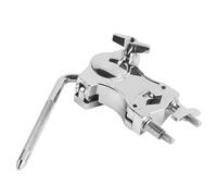 Abrazadera de tambor con clip de montaje de metal, soporte de cencerro en L para cencerros, fácil de usar, accesorios de instrumentos musicales de tambor