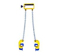 Abrazadera de tambor resistente con ganchos y cadenas, herramienta de elevación segura para tambores de plástico y metal, elevador de tambor industrial