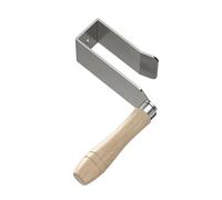 Abrazadera de techo de aluminio para placas de yeso, instrucciones prácticas, fácil instalación con herramienta de alineación de pared con mango de madera