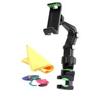 Abrazadera de teléfono ajustable resistente al agua aislado guitarras clips de cabeza para partituras vídeo tutorial universal guitarras soporte de cabeza clip on