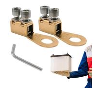 Abrazadera De Terminal De Batería De Automóvil: Conector De Poste Duradero, Extremos De Cable De Batería De Cobre Puro, Abrazadera De Alimentación Con Llave Hexagonal, Bloque De Conexiones Para Automó