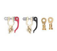 Abrazadera de terminal de batería de desconexión rápida, conector de terminal de batería para barcos y coches de carreras de 12 V, 6 V y 24 V, palanca sin herramientas - cierre de