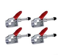 Abrazadera de tierra de soldadura, 4 piezas, clip de tierra de acero resistente para soldador con cubierta de PVC, agarre seguro de cable para herramientas de fabricación, 70 x 44 x 12 mm
