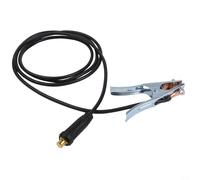 Abrazadera de tierra de soldadura de 300 A con mango antideslizante resistente al calor para máquinas MIG TIG, adecuada para fábricas de barcos, minas y uso pesado (300 cm)