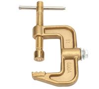 Abrazadera de tierra de soldadura de latón, abrazadera de tierra giratoria en forma de G, repuesto para máquina de soldadura con palanca de fuerza para equipos de soldadura por de