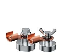 Abrazadera de tierra de soldadura magnética de 6 x 4 x 4 cm, paquete de 2 características de metal. Abrazadera de conexión a tierra. Simplemente en un lugar conveniente (pequeño + grande)