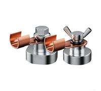 Abrazadera de tierra magnética de soldadura, cabeza magnética de soldadura de metal, herramienta de soporte de abrazadera de tierra magnética fuerte, para reparación de chapa automotriz (pequeña)