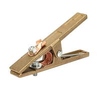 Abrazadera de tierra para soldadura, 260/300/500A Latón Material A Forma A tierra Cable de agarre Abrazadera de clip para la fabricación de maquinaria de máquinas de soldadura(300A)