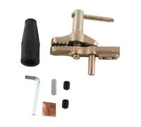 Abrazadera de tierra para soldadura, abrazadera de puesta a tierra profesional de latón y hierro, abrazadera de tierra de servicio pesado de 800 A con apertura de mandíbula de 35 m