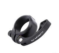 Abrazadera de tija de sillín de 41 mm de liberación rápida para bicicleta plegable de 33.9 mm Aleación de aluminio Accesorio de componente de ciclismo ligero antideslizante (negro)