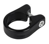 Abrazadera de tija de sillín de bicicleta negra ajustable de 31.8mm, fácil de usar, diseño conveniente para una instalación rápida, se adapta a 28.6mm Tijas de sillín