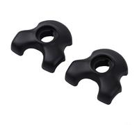 Abrazadera de tija de sillín de bicicleta para rieles de sillín de carbono de 7 x 9 mm, clip redondo ovalado de acero negro, accesorio de fijación de asiento de bicicleta, juego de dos unidades para