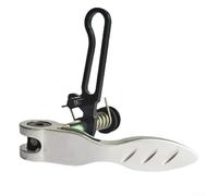 Abrazadera de tija de sillín, palanca de abrazadera de poste de sillín compatible con bicicleta plegable Brompton de repuesto de tija de sillín de liberación rápida (plata)