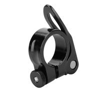 Abrazadera de tija de silln de bicicleta Clip de tubo de silln de bicicleta de montaa Aleacin de aluminio Liberacin rpida para tija de silln de 25,4 mm (negro)