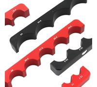 Abrazadera de tornillo de banco de aleación de aluminio para bicicleta para reparación de pedales de horquilla y bielas con base magnética y adaptabilidad de eje de 5 mm a 45 mm (modelo 005- negro)