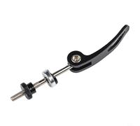 Abrazadera de tornillo de liberación rápida para poste de sillín M5 para ajuste rápido de altura del asiento, abrazadera de aleación de aluminio ligera (M5 x 60 mm)