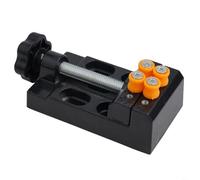 Abrazadera de tornillo de prensa de taladro de grado profesional diseñada para sostener piezas pequeñas mientras trabajas en proyectos