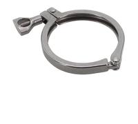 Abrazadera de trébol sanitaria de acero inoxidable 304 de 0.5-4 pulgadas para conexión de virola, conector rápido pulido para aplicación farmacéutica y alimentaria (4 pulgadas)