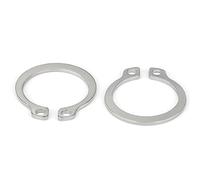 abrazadera de tubo, 2 anillos de seguridad externos 120-145 mm, retención eje con clip en C acero inoxidable 304 for accesorios rodamientos maquinaria, 140(140mm)