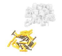 Abrazadera de tubo, 20pcs 16/20/25 / 32mm PPR Abrazadera de tubo de gas de agua Tubo Sujetar Hebilla Clip de tubo de tubo con tornillos(16mm)