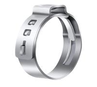 Abrazadera de tubo,Anillos de abrazadera, Abrazaderas de tubo de tamaño medio 10 Uds. Kit surtido de abrazaderas de manguera de un solo oído de acero inoxidable 304 individual,(34.9 38.1mm)