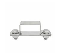 Abrazadera de tubo cuadrada de acero inoxidable 304 Soporte de ángulo recto(120X60 1set)