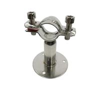 Abrazadera de tubo de acero inoxidable, 1 Uds., 51mm, 2 ", soporte con placa Base, longitud del poste, accesorios de 100mm(80-89MM-100MM)