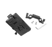 Abrazadera de tubo de aleación de aluminio de 15 mm para placas de batería de montaje en V, ideal para fotografía y videografía, soporte de tubería de aluminio