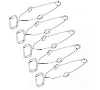 Abrazadera de tubo de ensayo de 5 piezas, tubo de ensayo de resorte Soporte de abrazadera de clip de acero Herramienta de ensayo de laboratorio de tubo de ensayo