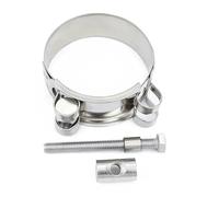 Abrazadera de tubo de manguera de acero inoxidable 304, herramienta de sellado de tubería de agua de gas de escape duradera y ajustable for mangueras seguras, 1 unidad(56-59mm)