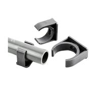 Abrazadera de tubo de PVC gris de 20~50mm, Clip fijo tipo U, soporte de tubería de agua, sistema de riego de jardín, accesorios de jardín, 1/2 Uds.(OD 50mm,2 pieces)