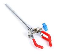 Abrazadera de Tubo de Soporte de Laboratorio de Ajuste, Soporte Abrazadera de Clip de Matraz de Extensión de Tres Puntas para Suministros de Laboratorio de Química, Diámetro 80 mm/3.1in