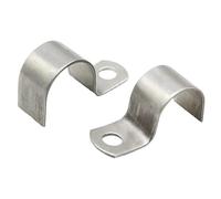 Abrazadera de Tubo de un Solo Lado Tipo P de Acero Inoxidable 304, con Medio Orificio, Engrosada, con Garganta, Tubo Ohm, M3-M160(M45 (2Pcs))