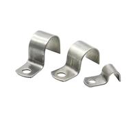 Abrazadera de tubo de un solo lado tipo P de acero inoxidable 304, con medio orificio, engrosada, con garganta, tubo Ohm, M3, M6, M8 ~ M160(M80 (1Pcs))