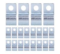 Abrazadera De Tubo De Un Solo Orificio De 20 Piezas, Abrazadera De Cable Chapada En Zinc, Clip De Tubo De Acero Inoxidable 304 Para Anillos De Goma, Tubos De Acero(16mm)