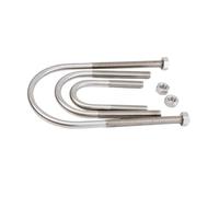 Abrazadera de tubo M6 M8, perno en forma de U, tornillo, tubo de 12-219 mm, hebilla de fijación, pernos en U, acero inoxidable 304(M6-51x71mm-1pcs)