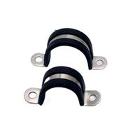 abrazadera de tubo rectangular saddle clip, Paquete de 2 abrazaderas for tubería de PVC de acero inoxidable 304 de 50-95 mm(70mm)
