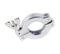 Abrazadera de tuerca vacío KF10 KF16 KF25 KF40 KF50, tubo sanitario aleación aluminio con tira y soporte FKM(Just Clamp,KF40)