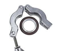 Abrazadera de vacío 304ss con soporte de caucho fluorado - KF10/KF16/KF25/KF40/KF50 Abrazadera de instalación rápida for sistemas de vacío(KF40)