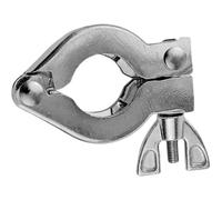 Abrazadera de vacío KF de 2 piezas con cierre de tuerca de mariposa - Abrazadera de manguera de montaje rápido for conexión de casquillo(304 Stainless Steel KF16)